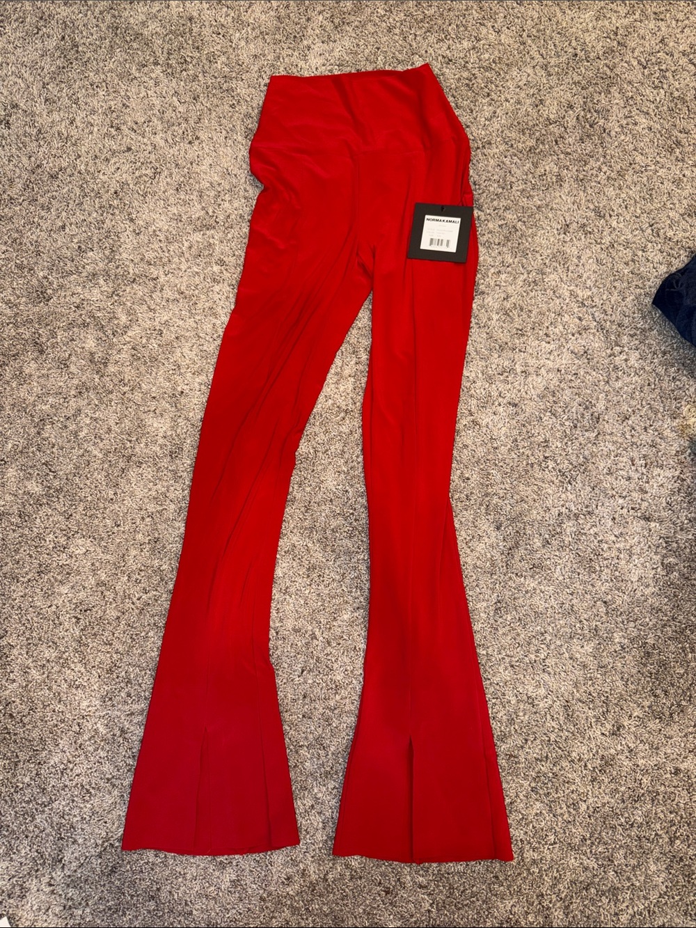 Norma Kamali Red Boot Cut Flare Pants